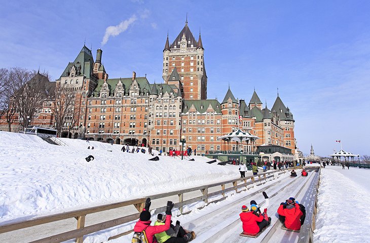 Chateau Frontenac in winter