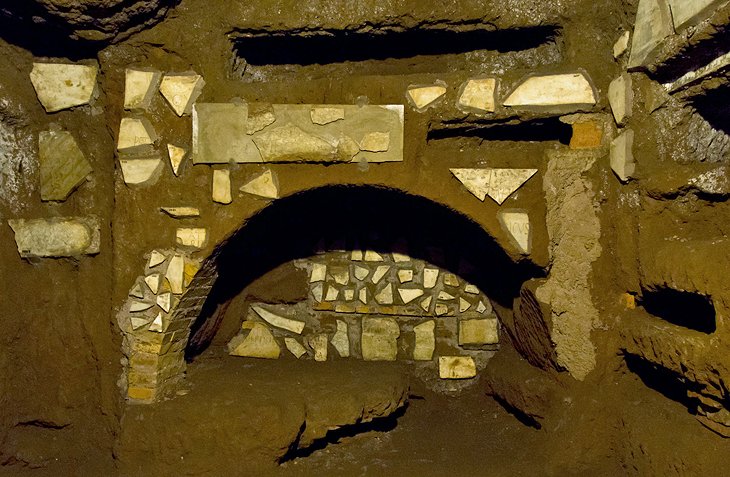 地下墓穴和通过Appia Antica(亚壁古道)