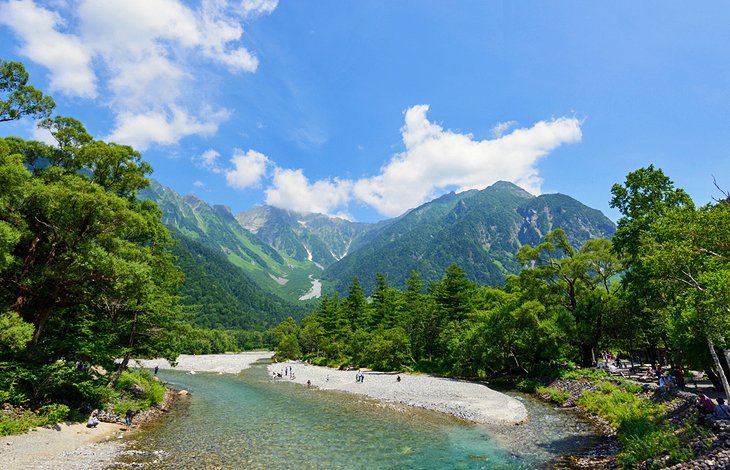 Chūbu-Sangaku国家公园和日本阿尔卑斯山脉