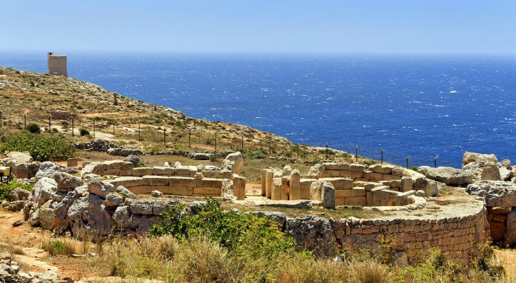 马耳他岛，马耳他青铜时代的Mnajdra神庙