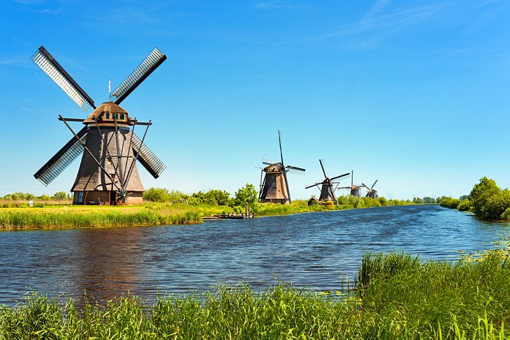Kinderdijk的风车