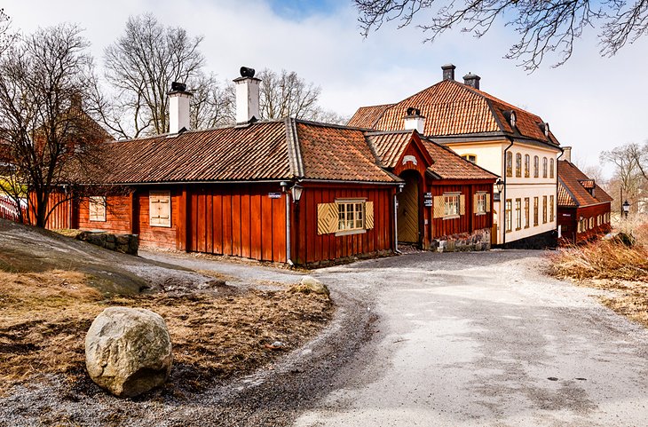 传统的瑞典的房子它国家公园