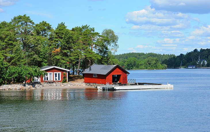 房子在斯德哥尔摩附近的一个小岛