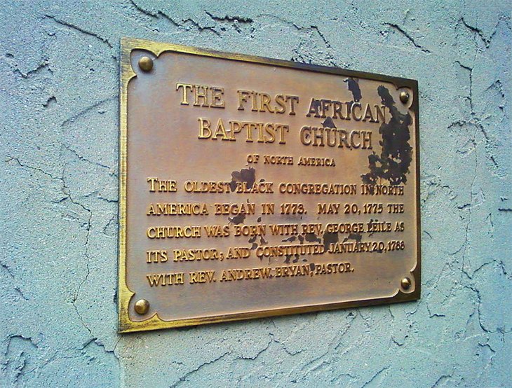 历史标记非洲第一浸信会教堂