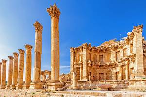 卡拉克,约旦:11上废墟和寺庙