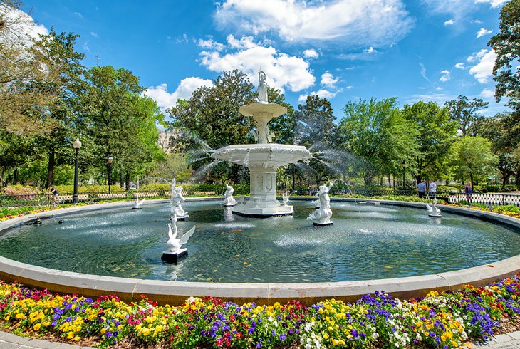 喷泉在福赛斯公园