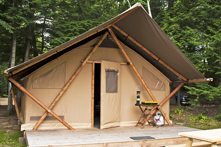 Huttopia的一个特拉普帐篷