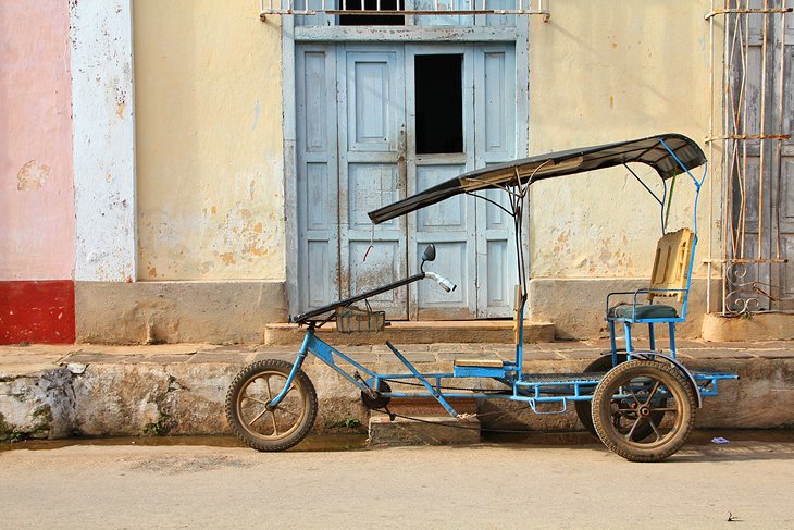 传统的古巴Remedios人力车