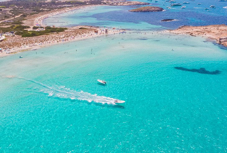 清澈的水域Formentera