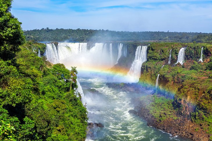 伊瓜苏瀑布上的彩虹
