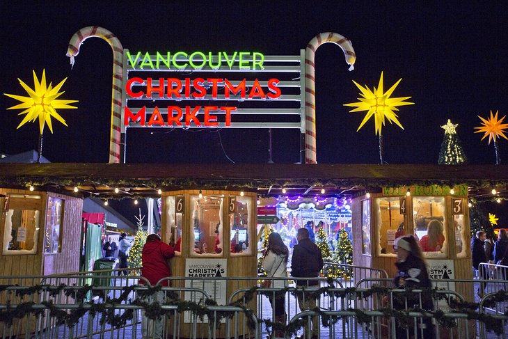 温哥华的圣诞市场