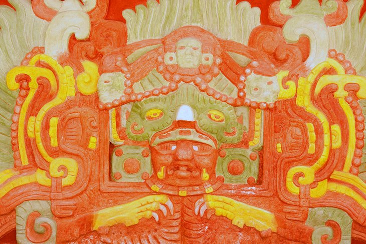 博物馆的艺术品在Rosalila神庙副本玛雅雕塑