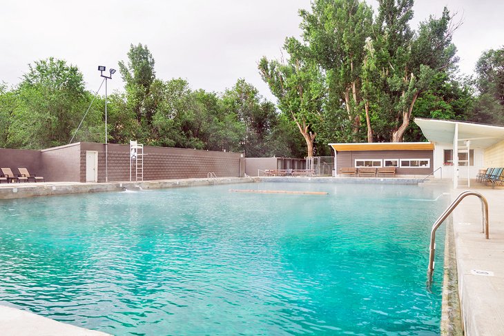 爱达荷州商业温泉的游泳池
