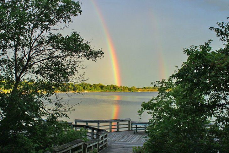 大溪湖的彩虹