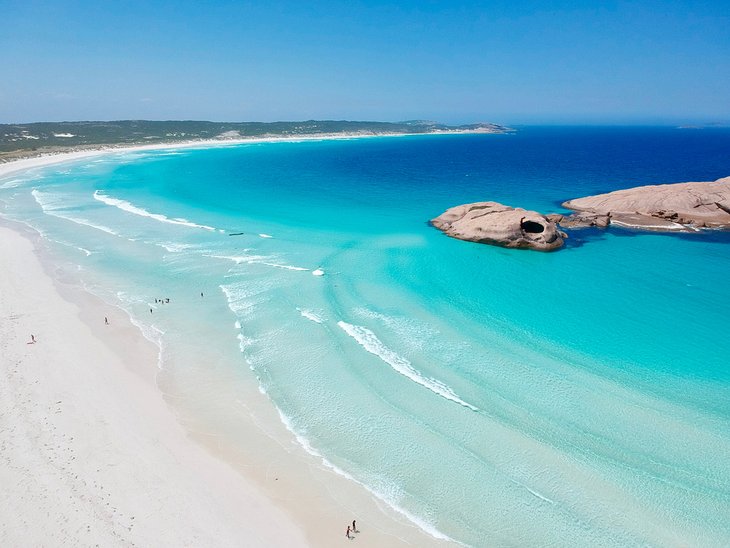西澳大利亚埃斯佩兰斯的暮光海滩