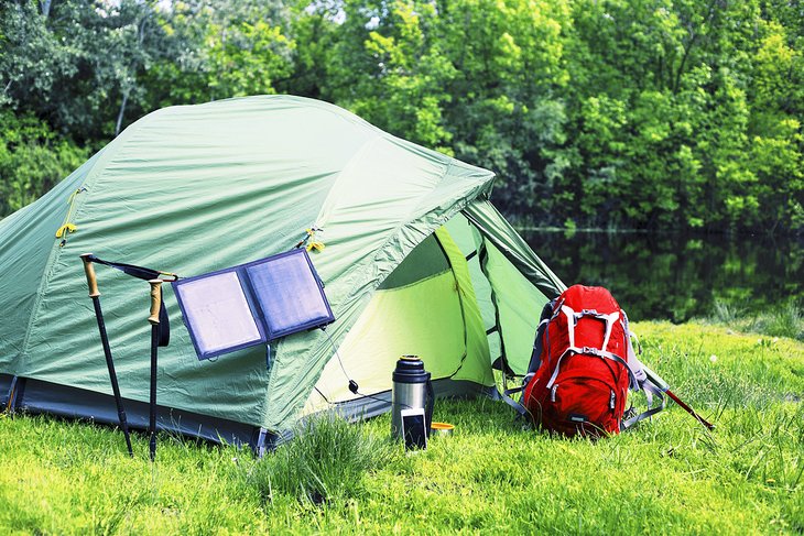 帐篷的太阳能电池板充电电子产品