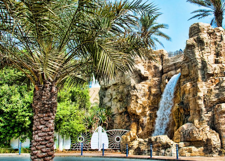 在迪拜野生Wadi公园的入口