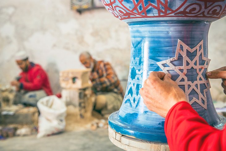 Fassi陶瓷作坊在Fes