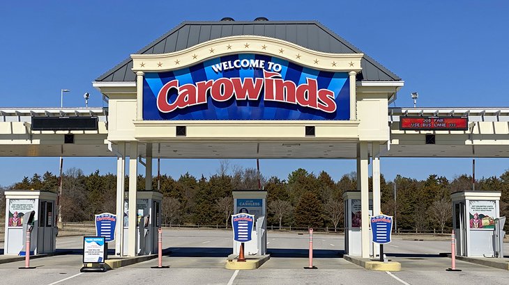 入口Carowinds游乐园