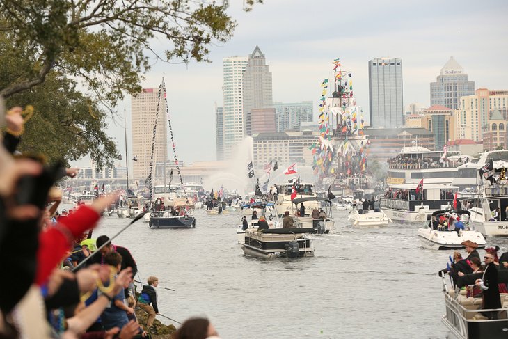 2019年，佛罗里达州坦帕市的加斯帕里拉海盗节