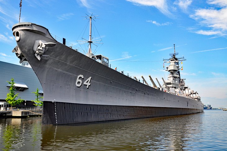 维吉尼亚州诺福克的威斯康辛战舰